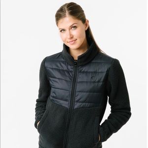 ZYIA Black Fleece Targhee Jacket XXL NWT